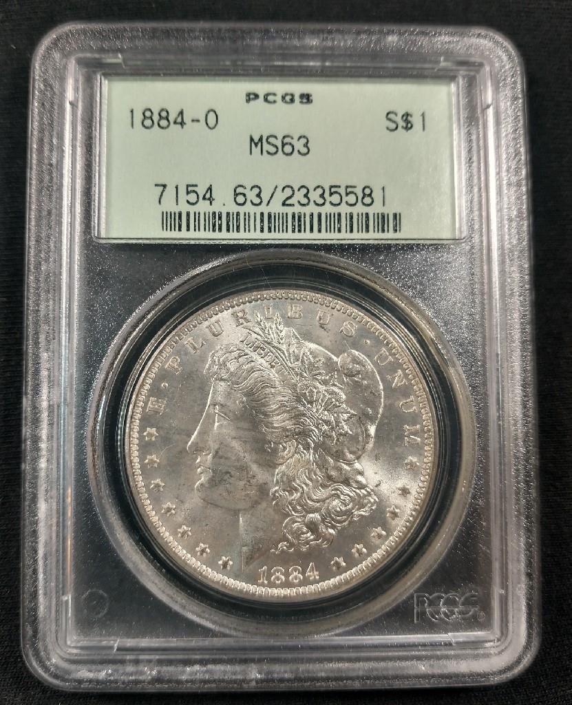 コレクション 1884-O Morgan Dollar PCGS MS63 Buy 1884-O Morgan Dollar MS-63 PCGS | APMEX