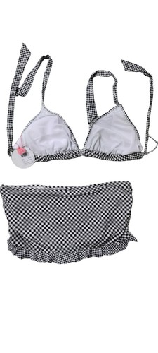 profile blush 2-piece bikini black/white large nwt...Z405-142 - Picture 8 of 8