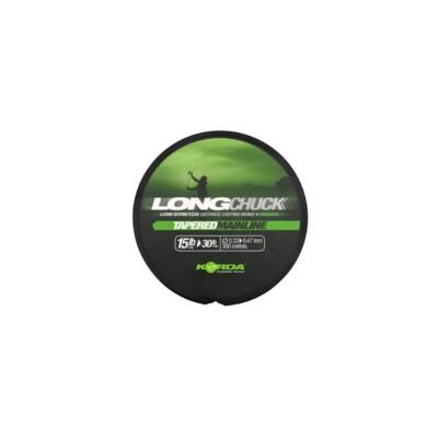 Korda Green Fishing Line LongChuck Tapered Mainline Low Stretch Distance Spool