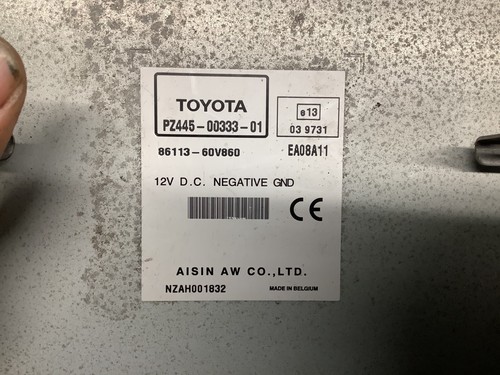 2010 TOYOTA AVENSIS MK3 SAT NAV STEREO HEAD UNIT STEREO 86113-60V860 - B038 - Picture 12 of 14