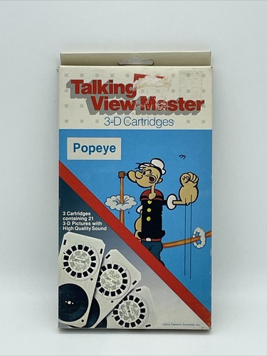 Cartuchos Talking View-Master 3D Popeye The Sailor dibujos animados niños vintage Ch6 - Imagen 1 de 6