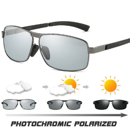 Aluminium HD polarisierte photochrome Sonnenbrille Männer Autofahren Sport Brille Brille - Bild 20 von 20