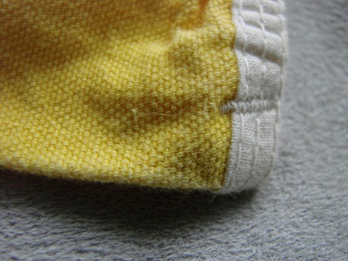Grembiule vintage LEND A HAND società S newsboy CHarity cotone giallo calzolaio - Foto 3 di 4