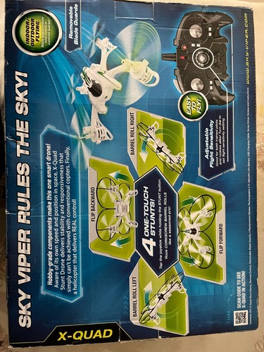 Sky Viper X-Quad Stunt Quadcopter ndoor Outdoor Flying SkyRocket. never used - Picture 4 of 4