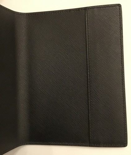 MONT BLANC UNISEX $495 BLACK PASSPORT HOLDER NWBOX ITALY - Picture 6 of 12