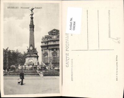 606364,Brüssel Bruxelles Monument Anspach Denkmal Brunnen