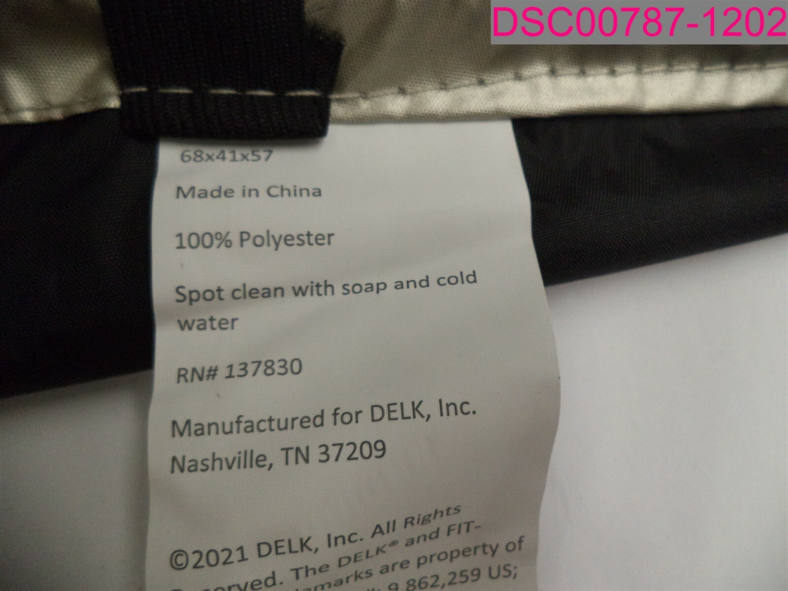 DELK Solar Guard Windshield Cover Protector Light Gold 68x41x57 Size XL