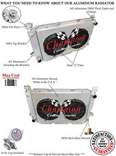 Rn Champion 3 Row Radiator12 Fansshroud For 1985 - 1996 Ford Bronco V8 Engine