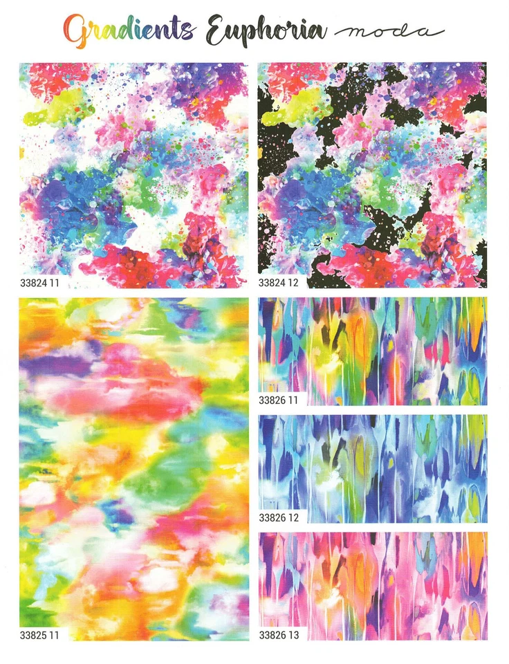 Gradients Euphoria Moda Charm Pack 42 100% Cotton 5" Precut Fabric Squares - Image 4 of 4