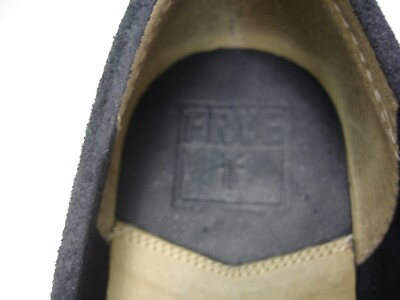 FRYE GREG CLASSIC PENNY LOAFER BLUE WAXED SUEDE SHOES MEN display picture 1