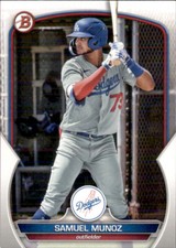 2023 BOWMAN PROSPECT LOS ANGELES DODGERS - SAMUEL MUNOZ #BP-80