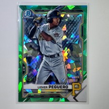 Liover Peguero 2021 Bowman Sapphire Green Refractor 22/125 BCP-52