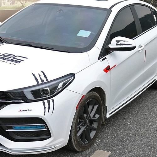 Body Side Vinyl Sticker Car Headlight Stripes Trim Decal Scratch Claw Marks 2pcs - Picture 17 of 33