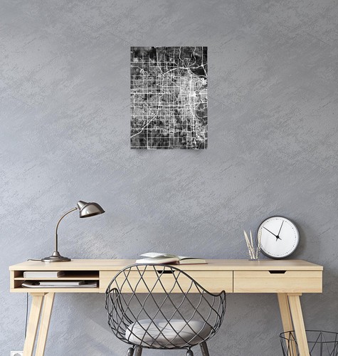 Poster - Omaha Map, Modern Abstract City Streets, 4 Sizes - Picture 3 of 25