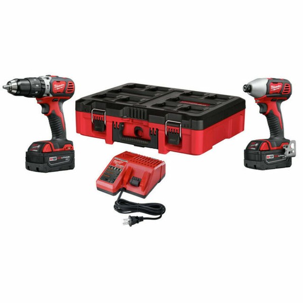 Milwaukee 289222CTPO 18Volt 2Tool Cordless LithiumIon Packout Combo