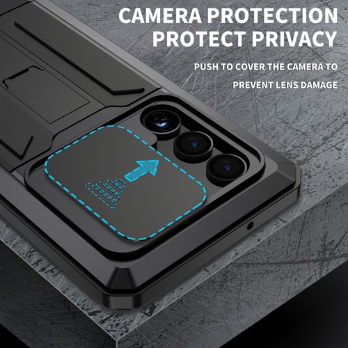 Étui métal Gorilla pour Samsung S23 Ultra S23 Plus S23 avec protection d'objectif lourd - Photo 26 sur 52