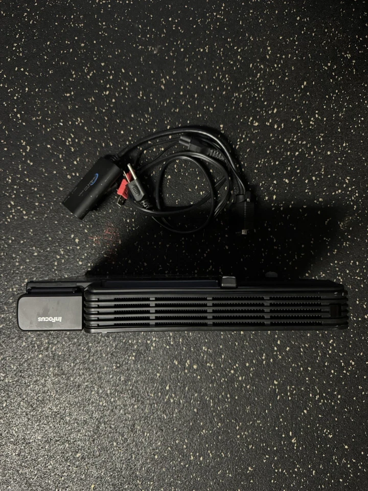 InFocus IN15 Model W150 Projector VGA w/ HDMI Adapter And Power Cord - Image 3 of 4