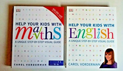HELP YOUR KIDS WITH MATHS & ENGLISH BY CAROL VORDERMAN. BRAND NEW 