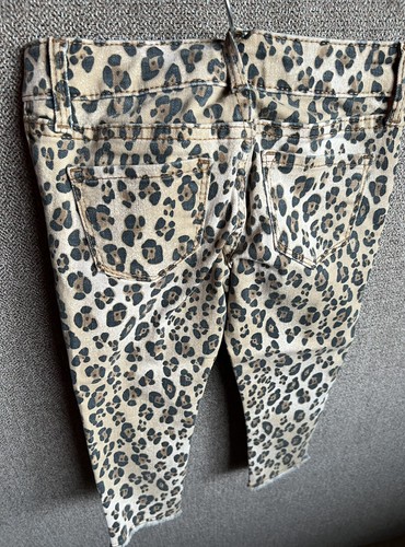 New GAP Kids Toddler Super Skinny Ankle Leopard Animal Print Jeans Size 4T - Picture 5 of 8