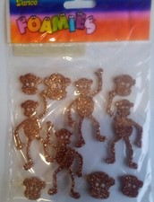 Darice Foamies Zoo Animals Monkeys Foam Scrapbook Stickers