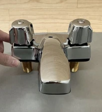 Dominion Faucets by Kissler Silver Series Two Handle 4" Lavatory Faucet 77-1505