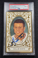 WILLIE MAYS Firmado Pérez Steele LE Master Works-HALL OF FAME-GIANTS-PSA 9 Automático