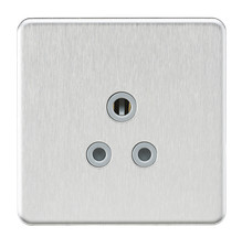 Image of Knightsbridge Screwless Flatplate light switches & sockets BRUSHED CHROME range