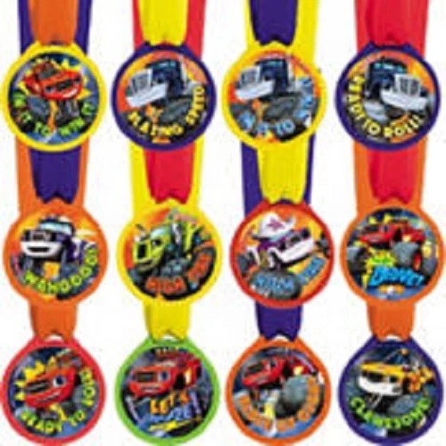 DISNEY Blaze And The Monster Machines Party Award Medals 12 Pieces