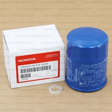 15400-RTA-003 GENUINE OEM ENGINE OIL FILTER w/ DRAIN PLUG WASHER - HONDA / ACURA