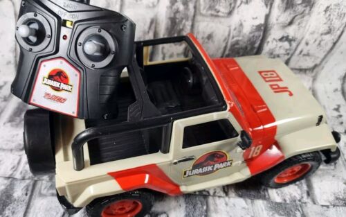 Jada Jurassic Park Jeep Rc & 2 LG Interactive Roaring Dinosaurs Lot - Picture 4 of 13