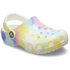 Crocs Unisex-Adult Classic Tie Dye Clogs, Pastel Tie Dye 205453-94S. Free ship