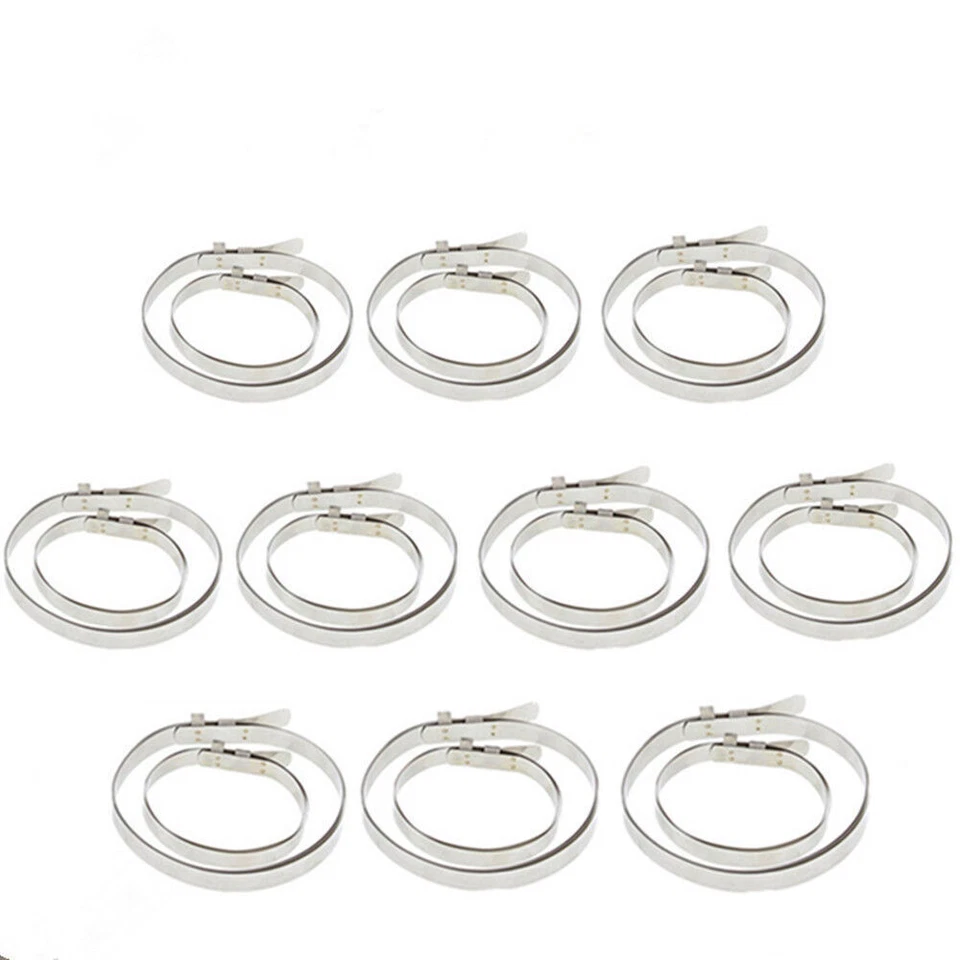 10 conjuntos de braçadeiras de bota de junta CV eixo de transmissão de carro kit para bota de junta CV de borracha - Imagem 2 de 4