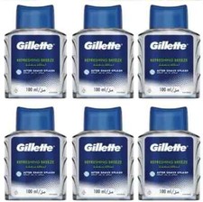 6X Gillette Refreshing Breeze After Shave Splash Men |After Shave Lotion| 100 ML