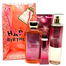 Bath & Body Works CHAMPAGNE TOAST Fragrance Mist Hand Body Cream Shower Gel Gift
