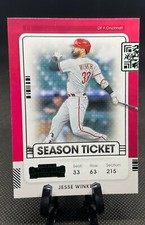 2021 Panini Contenders Season Ticket Green #26 Jesse Winker - Cincinnati Reds