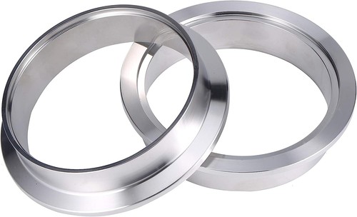 6" Inch V Band Exhaust Clamp Kit with Flange Male Female Stainless Steel - Picture 4 of 6