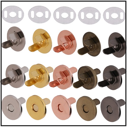Magnetic Snap Clasp Buttons DIY for Closures Coat Jacket Clothing Purses 2-50pcs - 第 1/29 張圖片