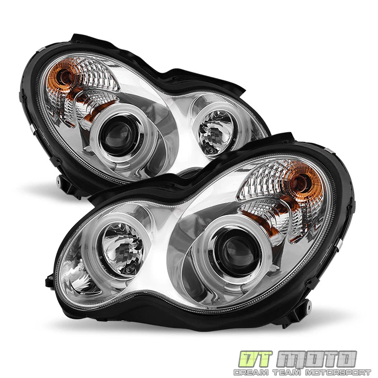2001-2007 Mercedes C-Class W203 Halo Projector Headlights C230 C240 C320 01-07 Foto 2 de 4