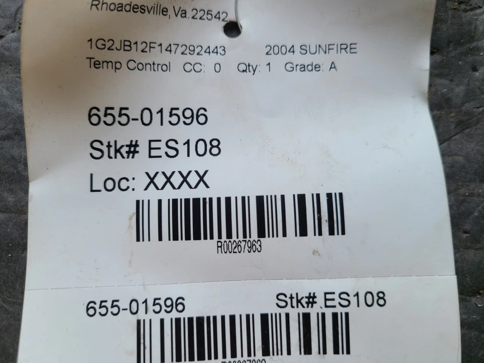 Pontiac Sunfire 2003 2004 2005 aire acondicionado calefacción climatización unidad 52494917 Foto 2 de 4