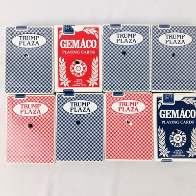 Lot 8 Trump Plaza Casino Playing Cards Deck Gemaco Atlantic