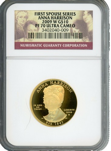 2008-W $10 Louisa Adams First Spouse Gold Coin NGC MS70 | eBay