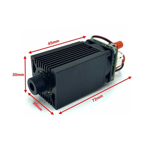 Módulo de cabeza de diodo láser verde 520nm 1W 1000mW enfoque de punto ajustable con TTL - Imagen 3 de 6