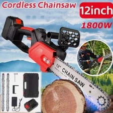 12" Cordless Chainsaw 21V Brushless Electric Handheld Chain Saw-Zenga