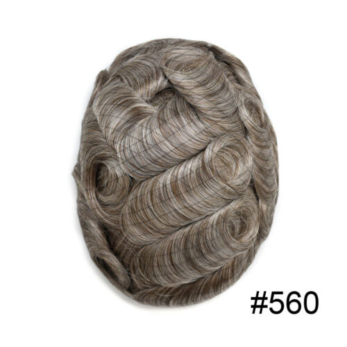 Super Thin Skin Mens Toupee Hairpiece Invisible Poly PU Hair Systems Replacement - Picture 67 of 88