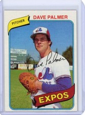 1980 TOPPS DAVE PALMER #42 NM-MT TO MINT SET BREAK EXPOS 