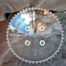 Vintage Imperial Candlewick Bowl 400/69B 8 1/2 inch Clear Glass Ohio USA EUC 