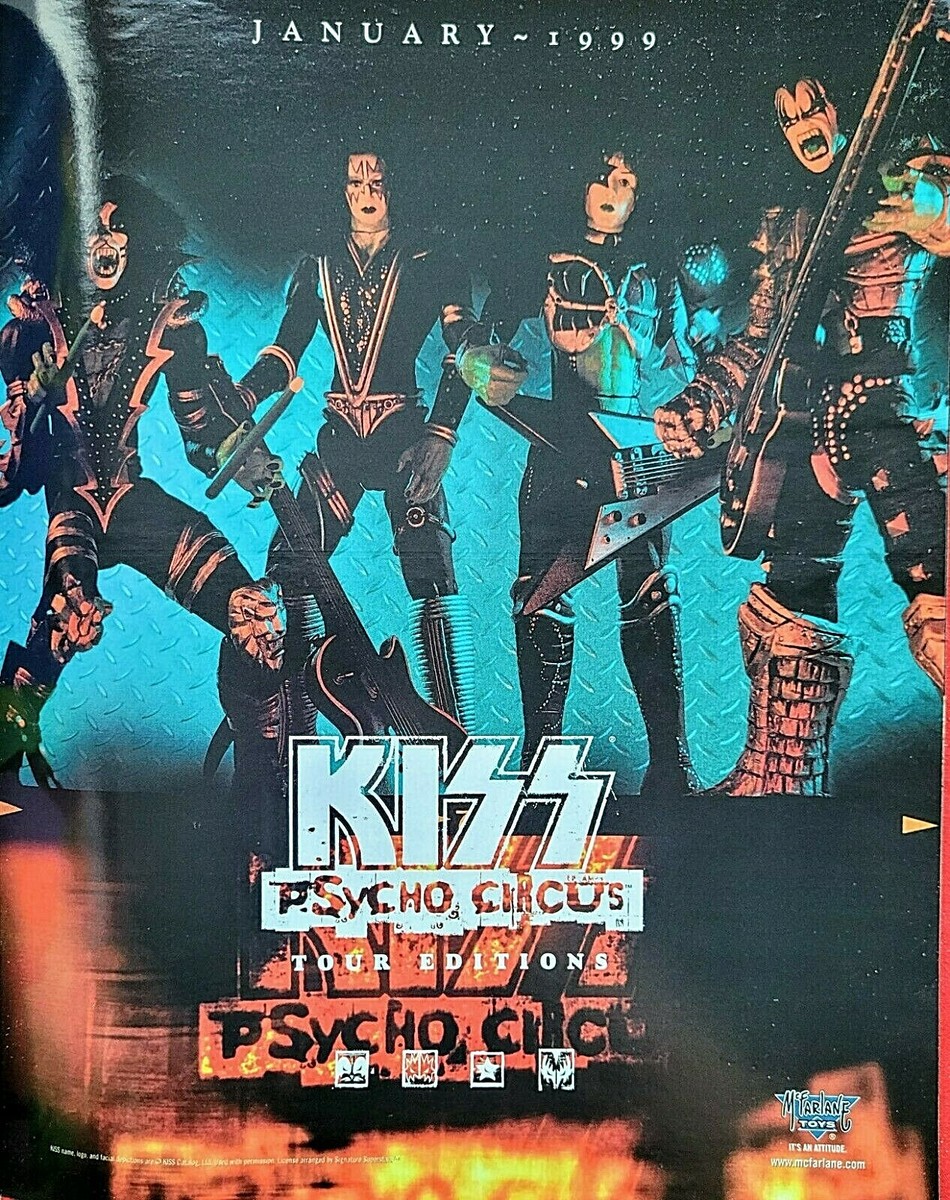 マクファーレントイズ　KISS　サイコ・サーカス4体セット McFarlane Toys KISS Psycho Circus Complete Set 4 Action
