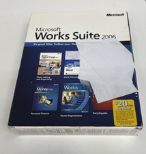 SEALED Microsoft Works Suite 2006, 6 package, NEW