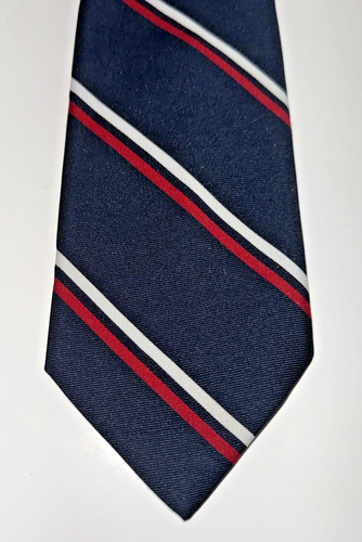 The King Size Co. Mens Tie Red White & Blue Stripes Vintage USA 62" Big & Tall