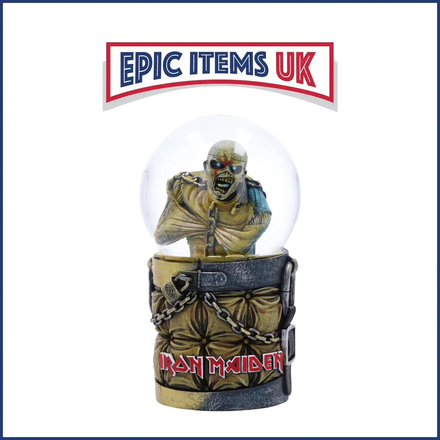 Iron Maiden Piece of Mind Eddie Snow Globe 17.5cm - IN STOCK